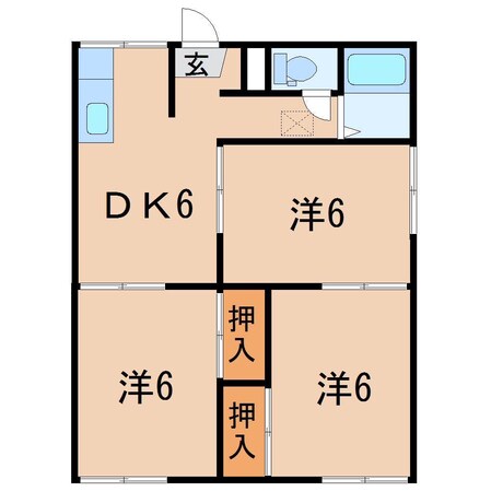 サクマハイツCの物件間取画像